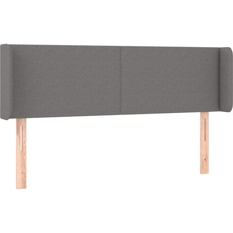 Maison Exclusive - Kopfteil mit Ohren Dunkelgrau 147x16x78/88 cm (1/5)
