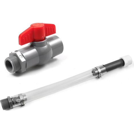 Tuyau de ravitaillement en carburant de compétition avec kit de tuyau d'arrêt à vanne à bille, coude et fixation pour tuyau de ravitaillement de réservoir de carburant - tuyau de carburant + raccord d (1/3)
