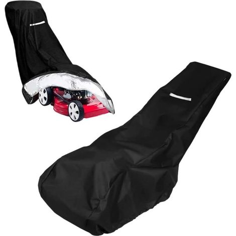 Housse de protection pour tondeuse – Polyester 210D indéchirable – Dimensions 195 x 108 x 66 cm – Imperméable et résistant aux UV (1/5)