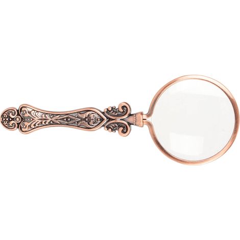 Loupe de poche portable de style rétro, grossissement 3x, idéale pour la lecture scientifique et l'examen de journaux et de livres. (1/5)