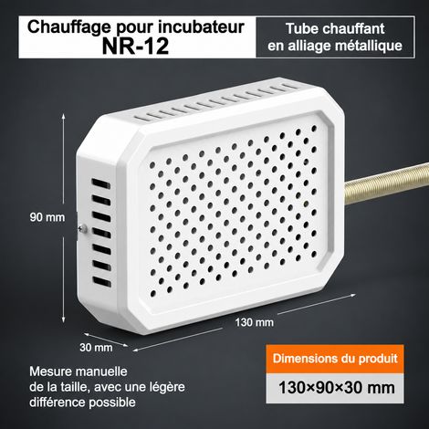 Chauffage cage oiseaux perroquets à température constante NR-12 avec tube métallique prise standard américain (US), 1 kg – Livraison gratuite