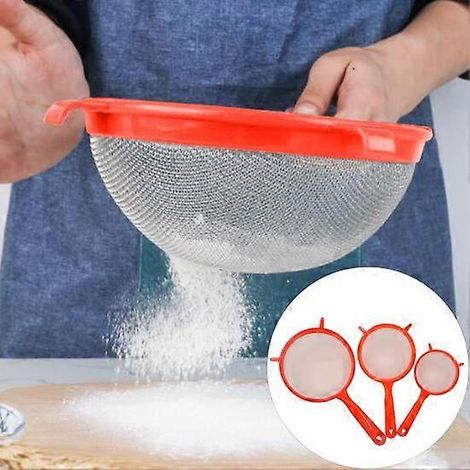 Lot de 3 passoires alimentaires à trous de suspension, en maille fine, légères et durables, pour la cuisine domestique ( ) (1/5)