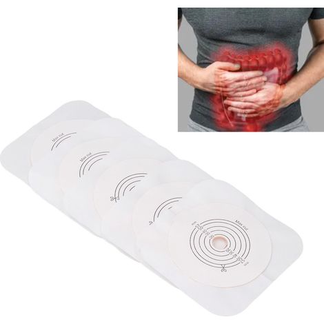 [Anneau de Protection Stomie] Anneau Barrière Anti-Fuite et Extensible - 5 Pièces, Non Woven/ABS, Set d'Anneaux Barrière pour Colostomie avec Ruban de Mesure (1/5)