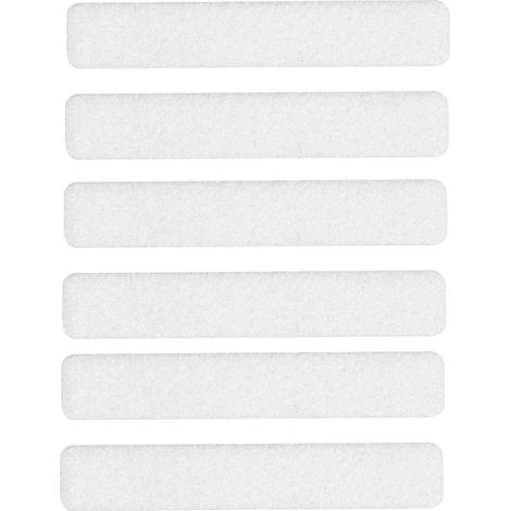 Patins en feutre auto-adhésifs blancs (lot de 6) 16 x 92 mm Vorstahl (1/5)