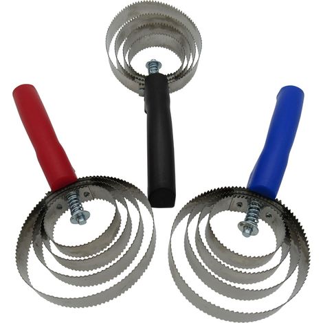 Spiral Curry Comb Horse (Brush Pets Equestrain Metal Grooming Shredding Red Blue or Black) (1/5)