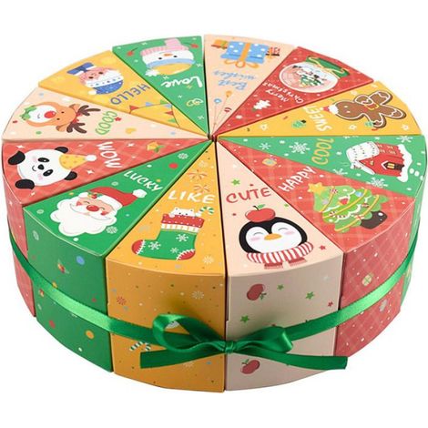 Lot de 12 Boîtes Cadeau de Noël pour Calendrier de l'Avent - Pour le Compte à Rebours de Noël - Pour garçons et filles (1/4)