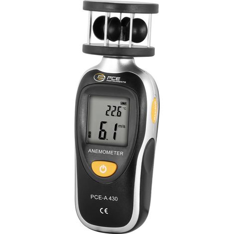 PCE Instruments PCE-A 430 Anémomètre 2.5 à 105 km/h avec fonction thermométrique