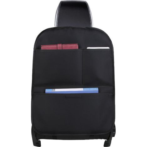 Organizador de asiento de coche, funda de asiento, color negro (1/5)