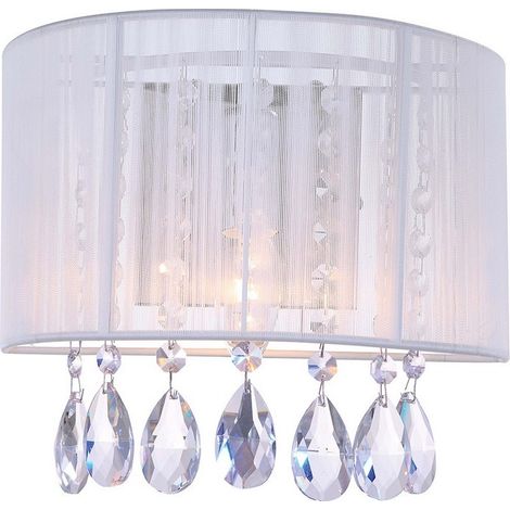 Applique Italux Essence cristal blanc E14 A.9262/1