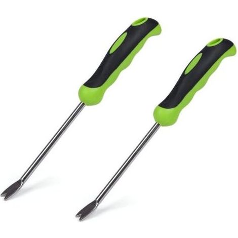 Tondeuse à gazon manuelle avec poignée ergonomique, en acier inoxydable (1/4)