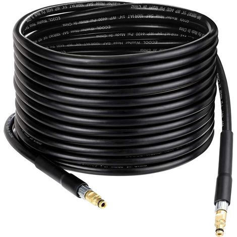 Manguera de 10 m compatible con hidrolimpiadoras Kärcher, manguera flexible para hidrolimpiadoras Kärcher, manguera de alta presión para Kärcher K2 K3 K4 K5 K6 K7, conector rápido.