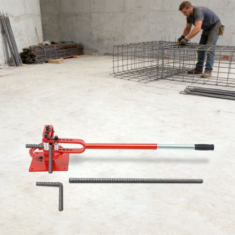 Rotes manuelles Biegewerkzeug, Schwerlast-Rohrbieger für verschiedene Rundprofile, Quadratstäbe 0-200°, für Baustellenrenovierung, schönes Aussehen