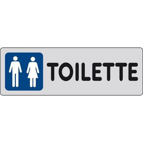 ETICHETTA ADESIVA 150X50 TOILETTE (MF). Prezzo per 1 pezzo.