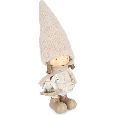 Bimbo, Bimba "Desley" in poliresina per decorazioni natalizie -Bimba (1/2)