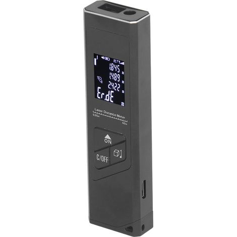 Télémètre infrarouge portable rechargeable USB, outil de mesure de distance de haute précision (1/5)