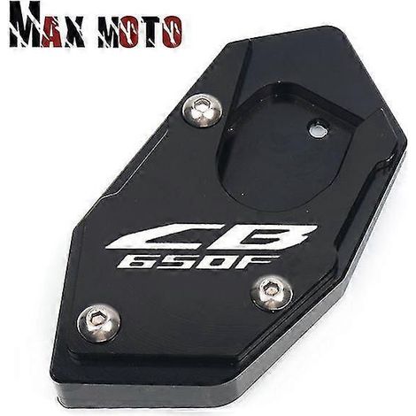 Seitenständer-Verlängerungsplatte für Honda CBR650R, CBR650F, CB650R, CB650F (Modelljahre 2019–2020) – Schwarz