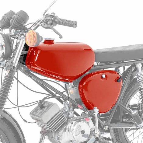 Serbatoio di benzina per Simson S51 / S50 / S70 New Style rosso