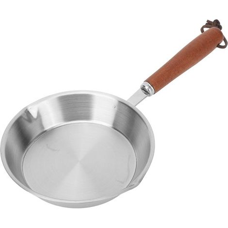 SPHProducts Mini Bratpfanne aus Edelstahl Antihaftbeschichtung für Eier Induktionsgeeignet Kompakte Größe 10 cm/15 cm Kochen und Backen Küchenzub (1/5)