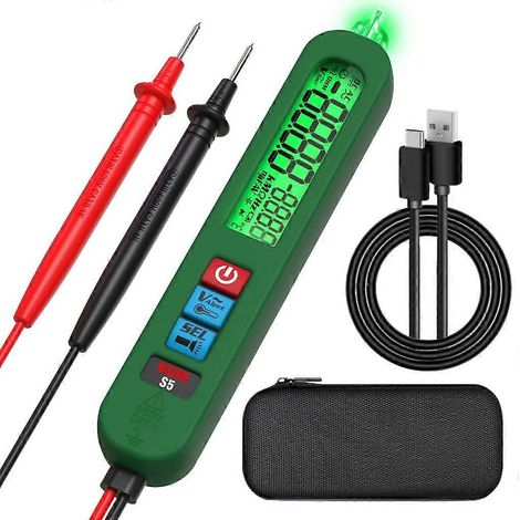 Automatischer digitaler Spannungsprüfer, elektrisches Multimeter, Spannungs- und Widerstandsmessgerät