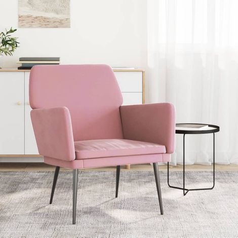 Sessel Rosa 62x79x79 cm Samt