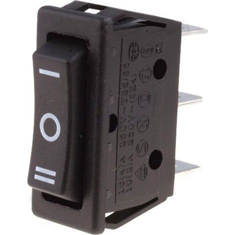 Interruttore a levetta 1contatto 3 posizioni On-off-on 49hf015-rs1033c6bk