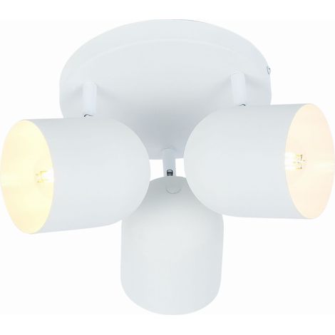 Plafoniera Candellux Azuro bianca metallo 3xE27 Ø32