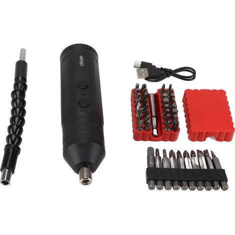 Tournevis électrique multifonctionnel, petit Kit Rechargeable, ensemble de 45 pièces (1/3)