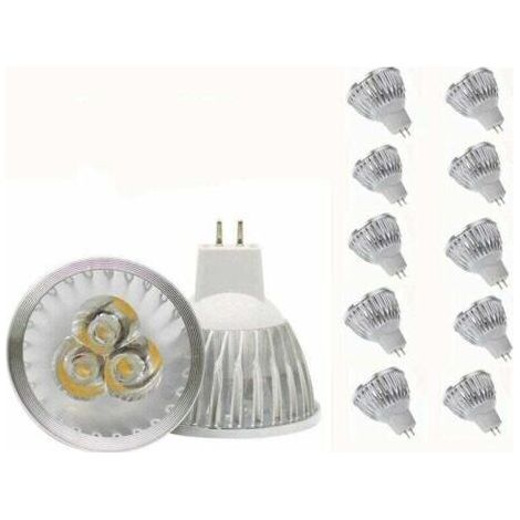 Ampoule MR16 Ampoule MR16 blanc chaud GU5.3 Ampoule MR16 12V Ampoule spot , adaptée à l'éclairage paysager sur rail encastré, équivalent halogène 20W, 10 packs.- Ampoule spécifique (1/5)