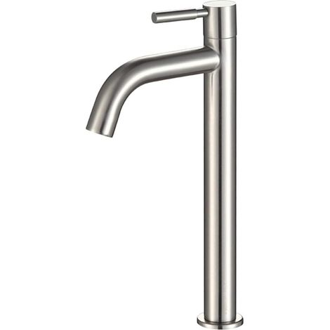 Ineasicer Robinet Unique en Acier Inoxydable Eau Froide Robinet de Salle de bain Lavabo Robinet de Lavabo (1/5)