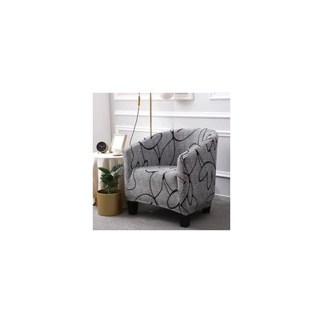 Housse de Chaise 1 Place siège Unique Housses de Chaise, pour Salle à Manger Housse de canapé en Tissu Microfibre imprimé Floral (Color 12) (1/4)