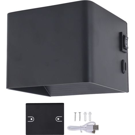 Applique murale LED haut et bas en alliage d'aluminium, lampe magnétique sans fil USB, pour escaliers, couloir, chambre à coucher