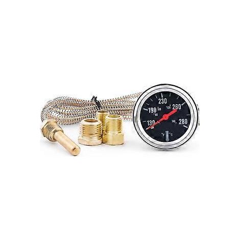 2 Zoll (52 mm) mechanisches 12-V-Wassertemperaturmessgerät 50–140 °C / 130–280 °F Wassertemperaturanzeige für Autos mit S
