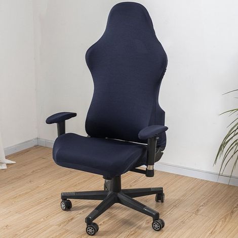 Housse de chaise gaming, housse élastique pour chaise gaming, housse universelle pour chaise de bureau, lavable, pour bureaux, salons, chambres, etc., rouge bordeaux. (1/5)