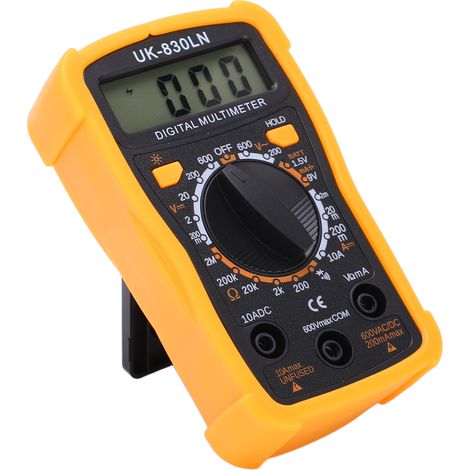 Multimètre numérique UK-830LN, instrument polyvalent, écran LCD, protection contre les surcharges, haute précision, adapté aux tests de puissance (1/5)
