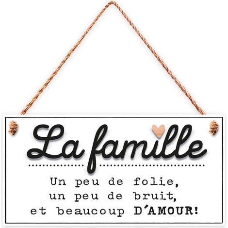 Plaque à suspendre La famille 20 cm (1/2)