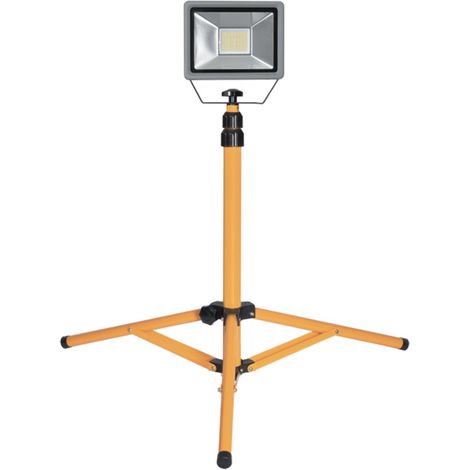 Faro da cantiere a LED professionale su treppiede regolabile 30W 2400 lumen IP65