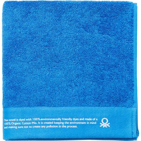 TOALLA 50x90CM ALGODÓN ORGÁNICO 450GSM AZUL (1/5)