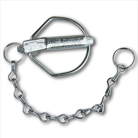 Traktor Schlepper Ersatz Federstecker mit Kette für Fangkugel 15/60 Kat. III 3
