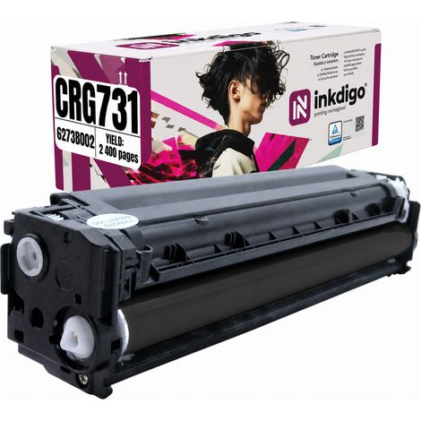 Toner Inkdigo CRG731B compatibile con Canon ColorImageClassLBP-7110cw, certificato TÜV. (1/5)