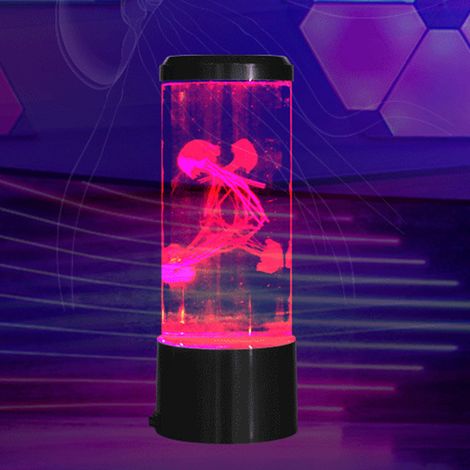 La lampe méduse propose 16 réglages de couleur, une télécommande, 4 modes d'éclairage et constitue une lampe d'ambiance idéale pour décorer les espaces de la maison et du bureau. (1/5)