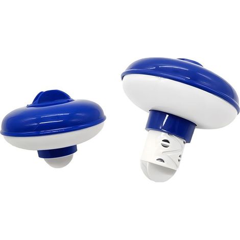 Distributeur flottant de chlore de 12,7 cm pour piscines, pataugeoires, spas et parcs aquatiques (bleu) (1/5)