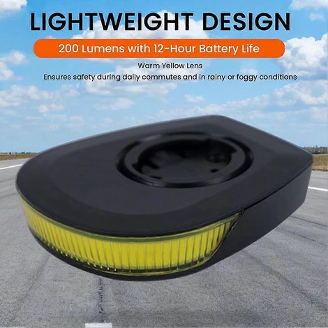 Phare de vélo étanche IPX6, compatible avec les compteurs de vélo Garmin, comprend un support pour ordinateur portable, éclairage de vélo LED rechargeable par USB, adapté à la conduite de nuit. (1/5)