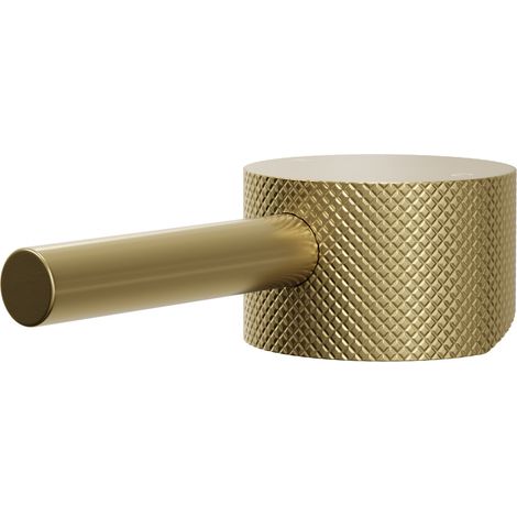 Colore Brushed Brass Industrial Style Mini Mono Basin Mixer Fully Knurled Tap Head (1/5)