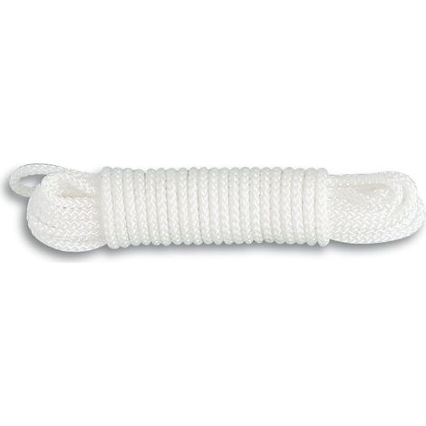 Chapuis DR3 – Corda in polipropilene intrecciata – Resistenza alla rottura indicativa 150 kg – Diametro 3 mm – Lunghezza 10 m – Bianco (1/3)