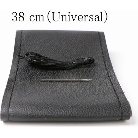 (Filet noir 38 cm-) Housse de volant de voiture Diamètre 36 cm 38 cm 40 cm / Fourniture complète Ne se décolore pas Tresse de guidon en cuir pour volant (1/5)