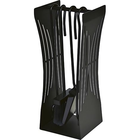 Serviteur de cheminée avec 4 accessoires Zalvik Edilinox