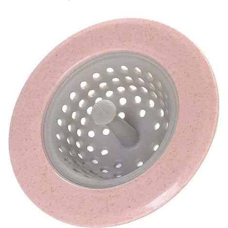 4pcs bouchon d'égout Rose couvercle de drainage de plancher, pompe et équipement de plomberie, évier de cuisine à la maison égout rond panier de filtre bouchon de drainage de plancher outil d'extrusio (1/5)