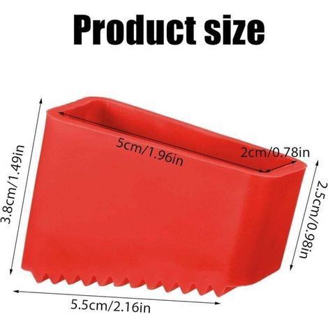 pair Lot de 4 pieds d'échelle en caoutchouc - 50 x 20 mm - Embouts de protection pour échelles - Antidérapants - Pour pieds d'échelle universels - Pour les travailleurs à domicile (1/3)