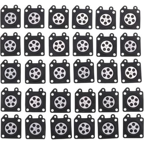 30Pcs Pièces de Carburateur Tampons Membrane Tronçonneuse Pour 2500/3800/4500/5200/5800 Accessoires (1/4)
