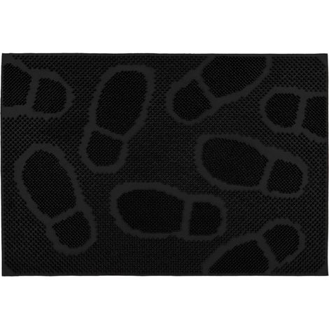 Footprint Scraper Rubber Pin Doormat, 40x60cm (1/4)